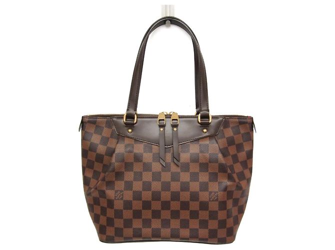 Bolsa de Ombro Louis Vuitton Damier Westminster PM Marrom Damier ebene