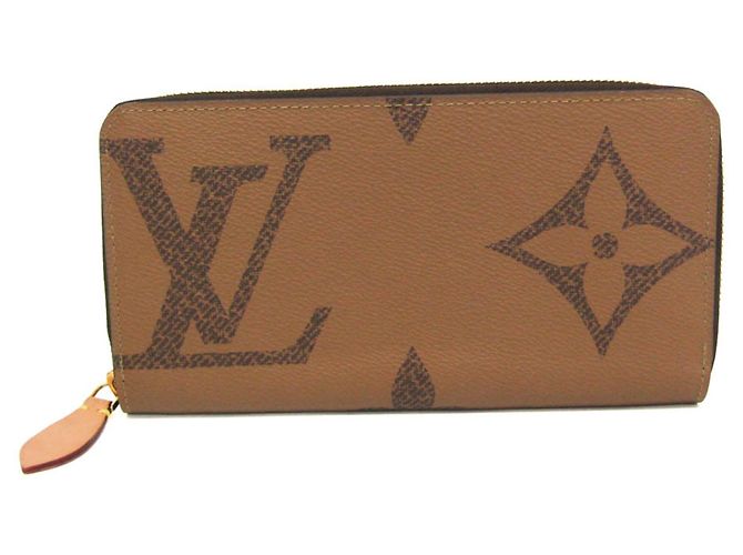 Louis Vuitton Monogram Reverse Zippy Wallet Brown