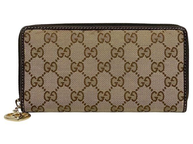 Gucci Brown GG Canvas Long Wallet