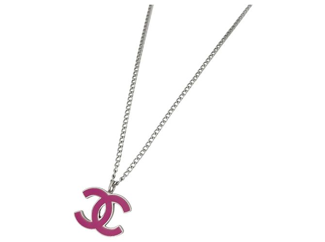 Collana Chanel Rosa e Argento