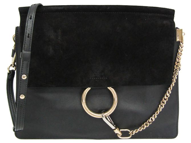 Chloé Faye Medium Shoulder Bag Black