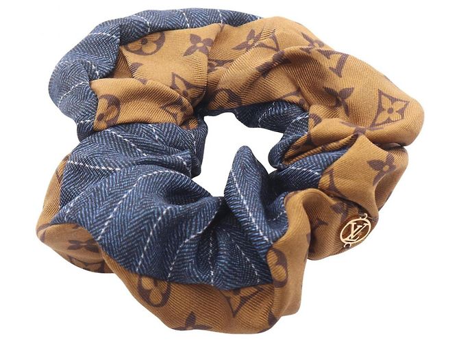Louis Vuitton Be Mindful Monogram Reverse Scrunchie Marrom Vermelho Multicor