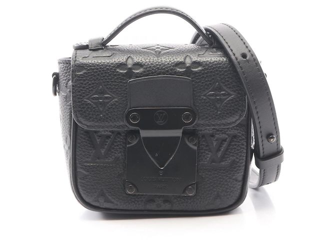 Sac à main 2-Way Louis Vuitton Pico S Lock Taurillon Monogram Noir