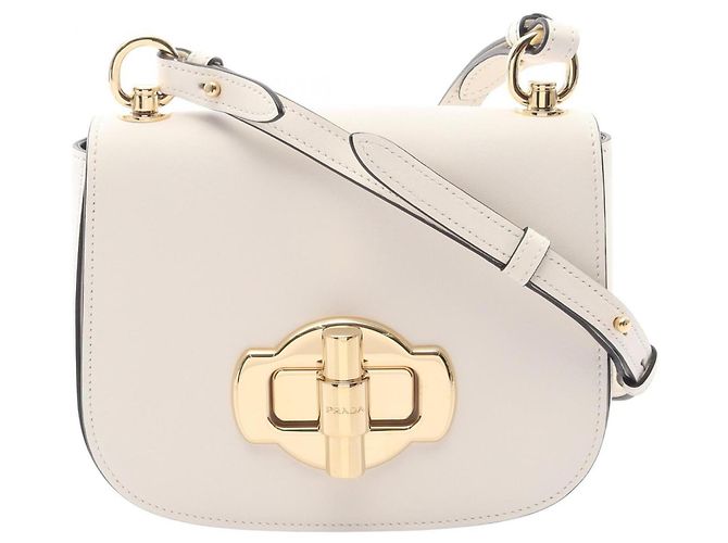 Borsa a tracolla Prada City Calf Bianco