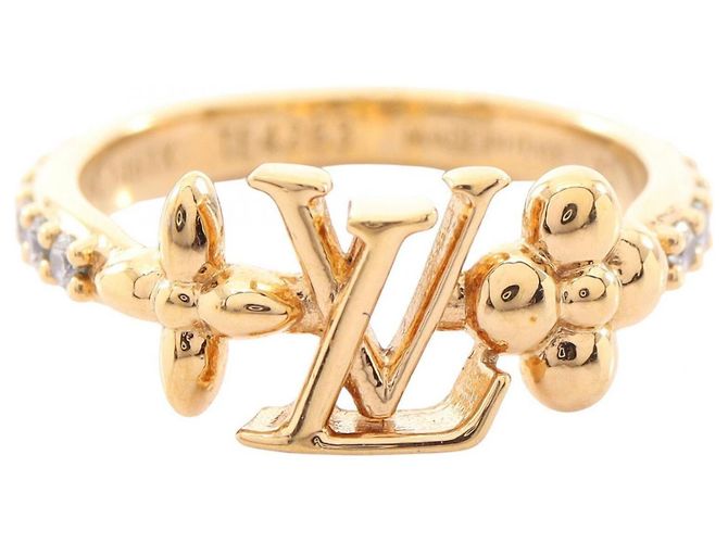 Anel Louis Vuitton LV Iconic Band Dourado