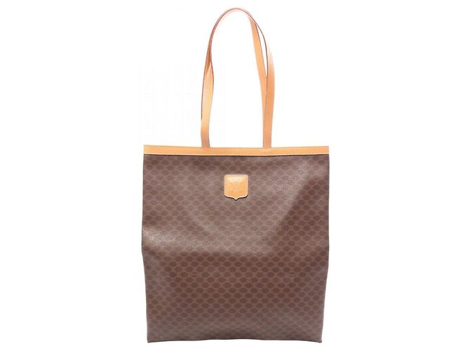 Céline Sac Cabas Celine Macadam Marron