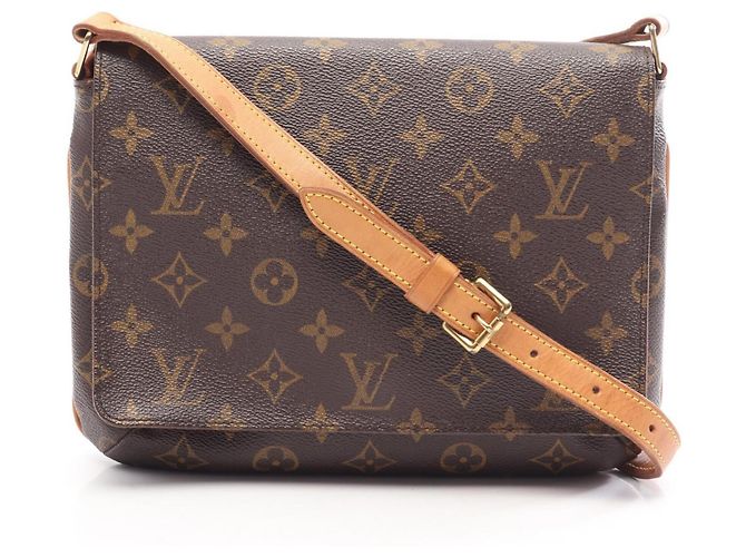 Borsa Louis Vuitton Musette Tango Marrone