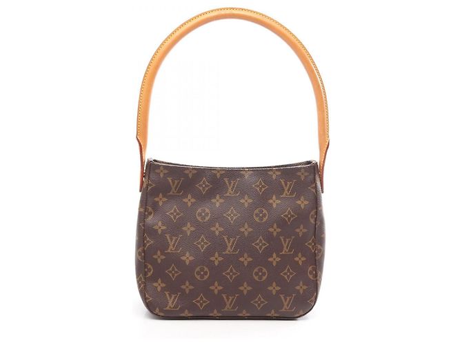 Bolsa de Ombro Louis Vuitton Looping MM Monogram Marrom