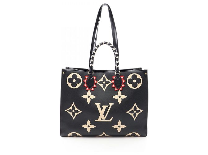 Saco Tote Louis Vuitton OnTheGo GM Monogram Empreinte Preto Multicor