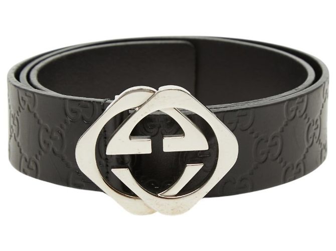 Cintura Gucci Guccissima da uomo Nero