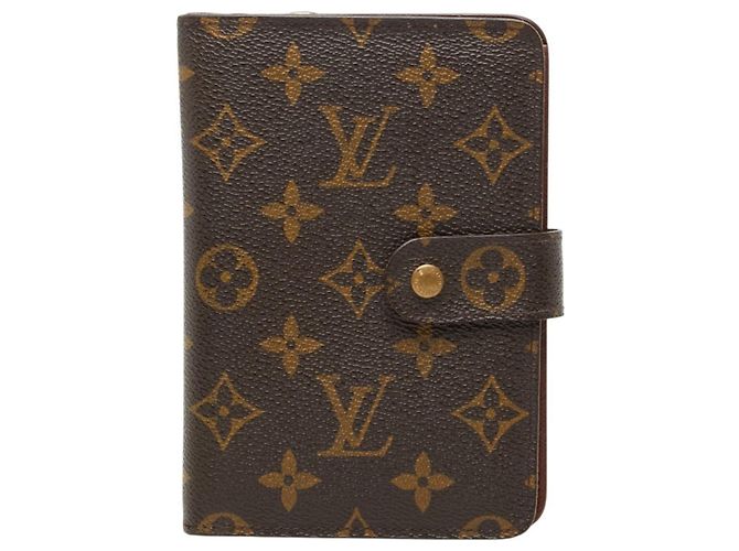 Louis Vuitton Monogram Bi-fold Wallet Brown
