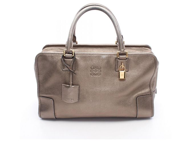 Bolsa Loewe Amazona 36 Metallic Dourado