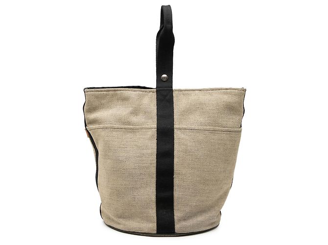 Hermès Beige Toile Saxo GM