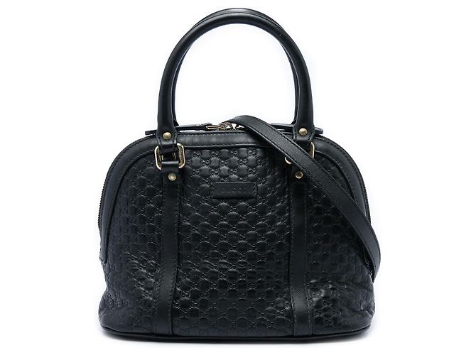 Borsa Dome Mini Microguccissima Gucci Nera Nero