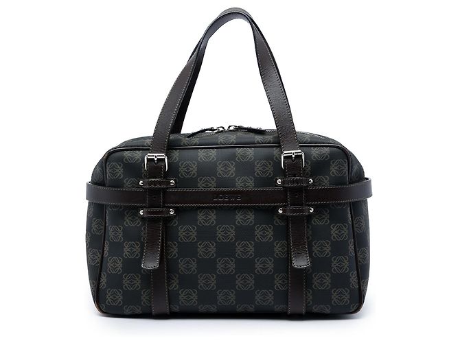 Sac à main LOEWE en toile enduite Anagram marron