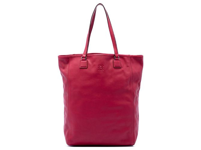 Saco Shopper Anagram LOEWE em couro rosa