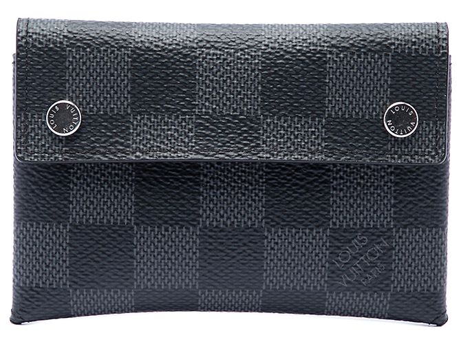 Louis Vuitton Black Damier Graphite Compact Modulable Wallet