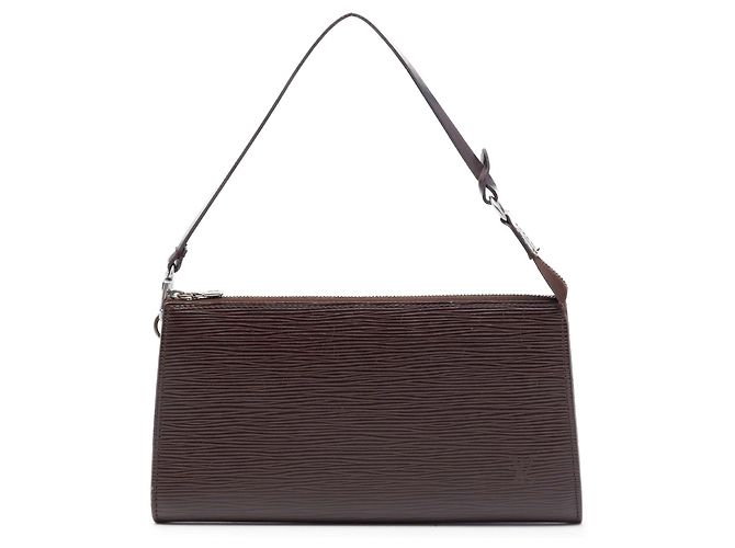 Louis Vuitton Brown Epi Pochette Accessoires Marrom Castanho escuro