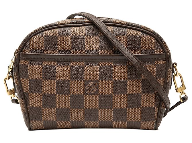 Louis Vuitton Brown Damier Ebene Ipanema Pochette Marrone