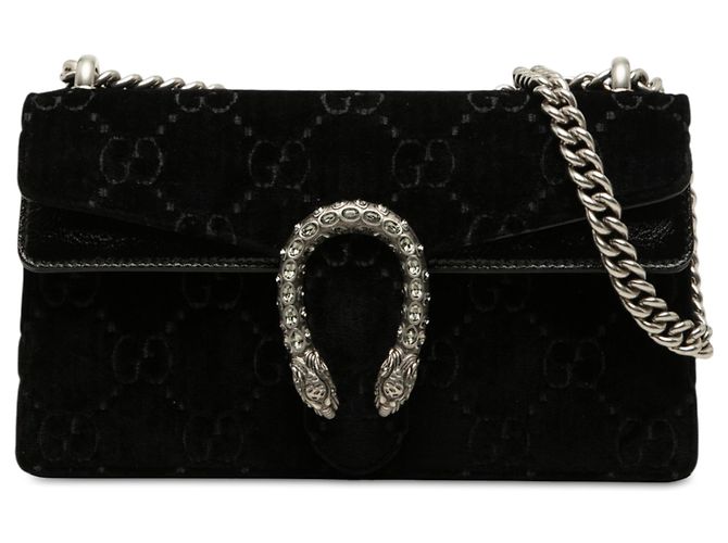 Gucci Bolsa Tiracolo Dionysus em Veludo GG Preto Medium