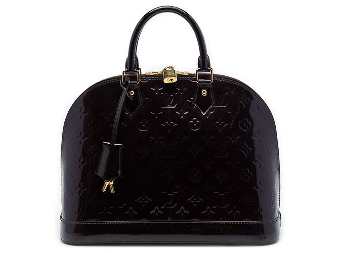 Louis Vuitton Purple Monogram Vernis Alma PM Púrpura