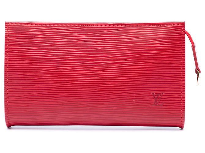 Louis Vuitton Red Epi Bucket PM Täschchen Rot