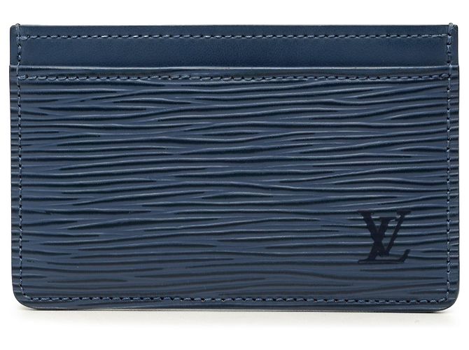 Louis Vuitton Blue Epi Card Holder