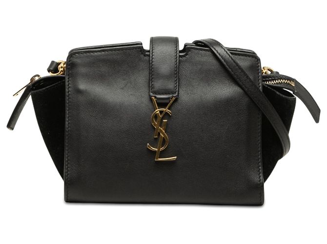 Saint Laurent Black Toy Leather Monogram Cabas Preto