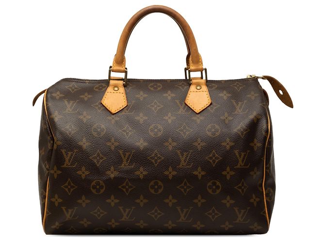 Louis Vuitton Brown Monogram Speedy 30 Marrom