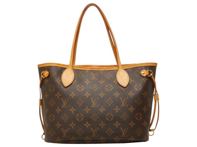 Louis Vuitton Monogram Neverfull PM Handbag Brown