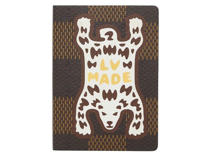 Quaderno Louis Vuitton Damier Clemence Bear Print Marrone Damier ebene