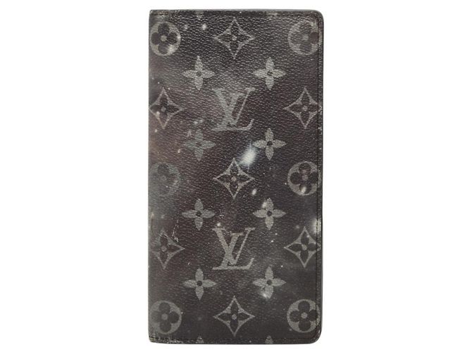 Portamonete Louis Vuitton Monogram Galaxy Nero Viola scuro Monogramma