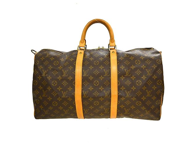 Louis Vuitton Keepall Bandoulière Monogram 50 Marrone