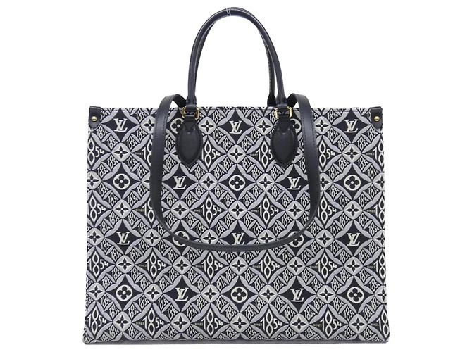 Bolsa Louis Vuitton SINCE1854 OnTheGo GM Marrom Cinza