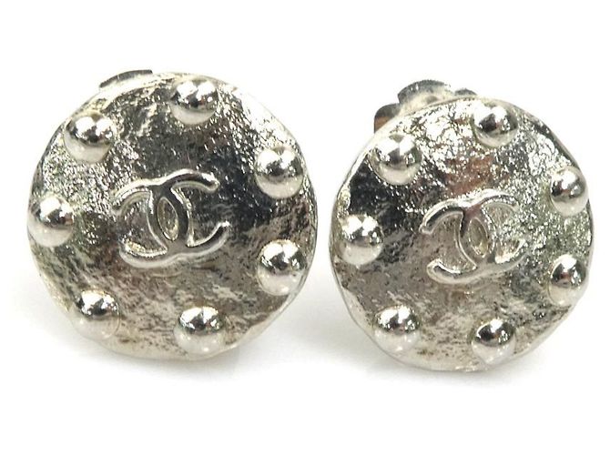 Orecchini a clip Chanel Silver Argento 