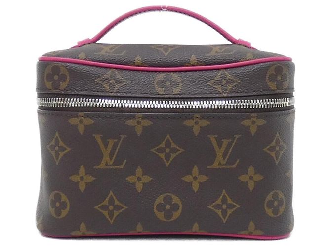 Bolsa Louis Vuitton Monogram Macassar Nice Mini Marrom Rosa
