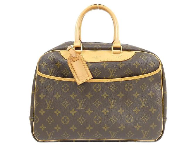 Sac à main Vanity Bowling Monogram Louis Vuitton Marron