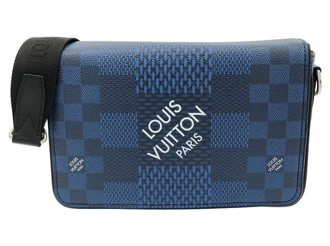 Borsa a Tracolla Louis Vuitton Damier Graphite 3D Studio Rosso Blu