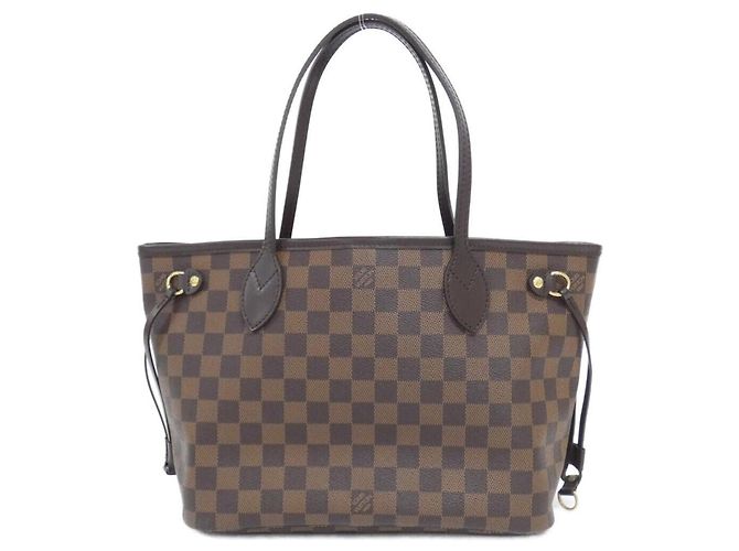 Sac à main Louis Vuitton Damier Neverfull PM Marron