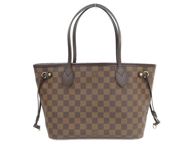 Sac à main Louis Vuitton Damier Neverfull PM Marron