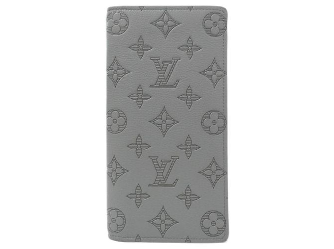 Louis Vuitton Monogram Shadow Portefeuille Brazza Wallet Brown
