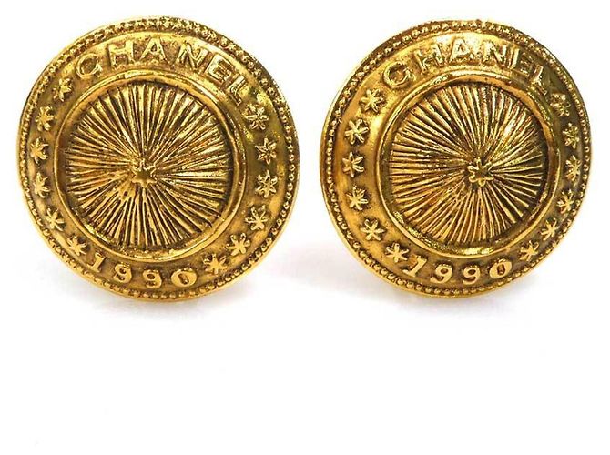 Orecchini a clip Chanel Gold D'oro