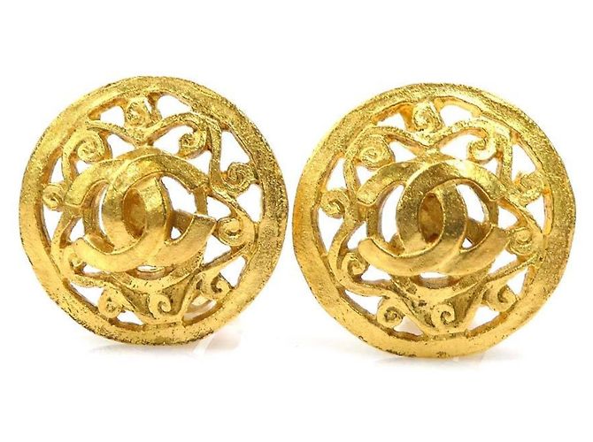 Orecchini a clip Chanel Gold D'oro
