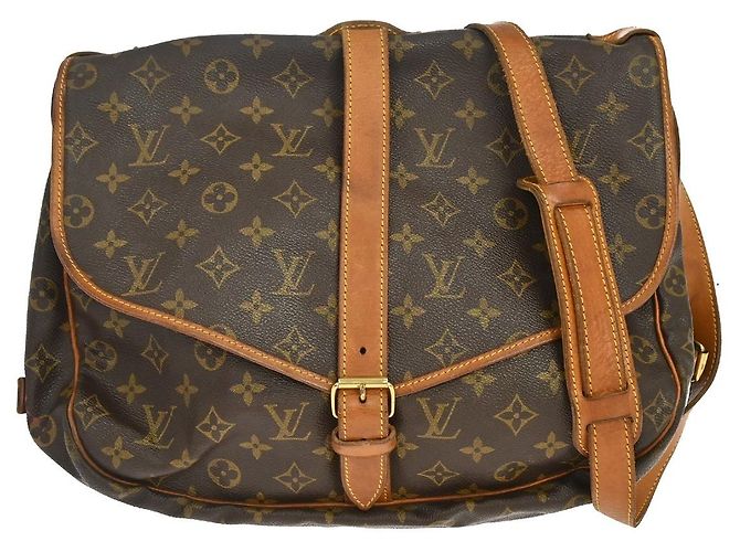 Louis Vuitton Saumur Monogram 35 Marrom