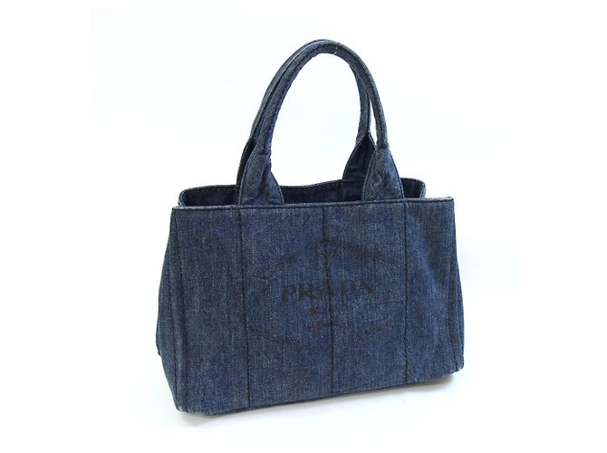 Tote Prada Canapa Handtasche B1877B Blau