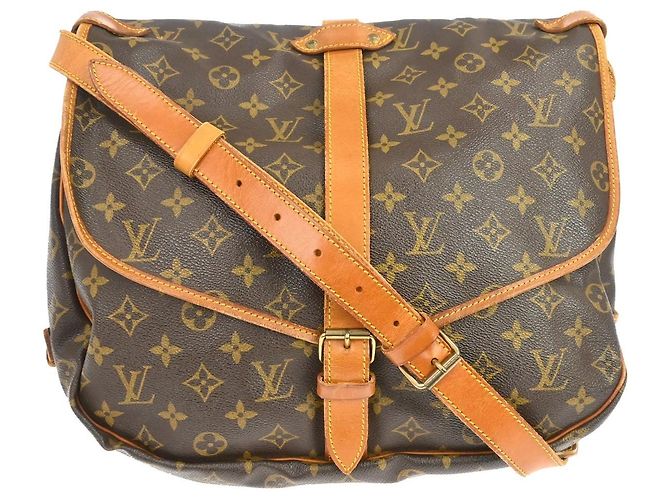 Louis Vuitton Saumur Monogram 35 Marrom