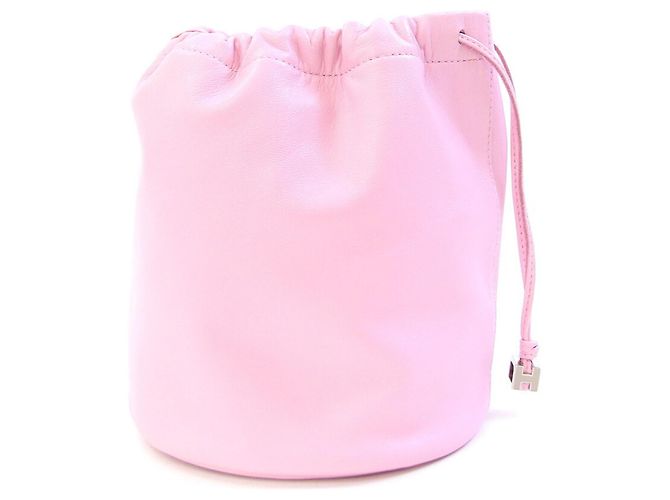 Hermès Hermes Pouch aus hellrosa Leder Pink