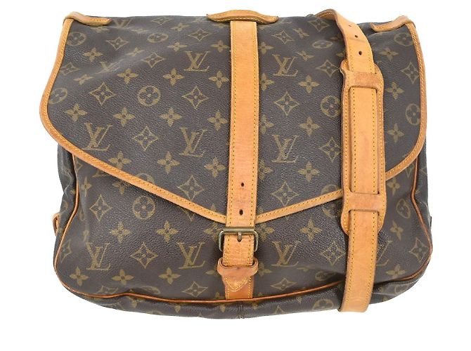 Louis Vuitton Saumur Monogram 35 Marrom