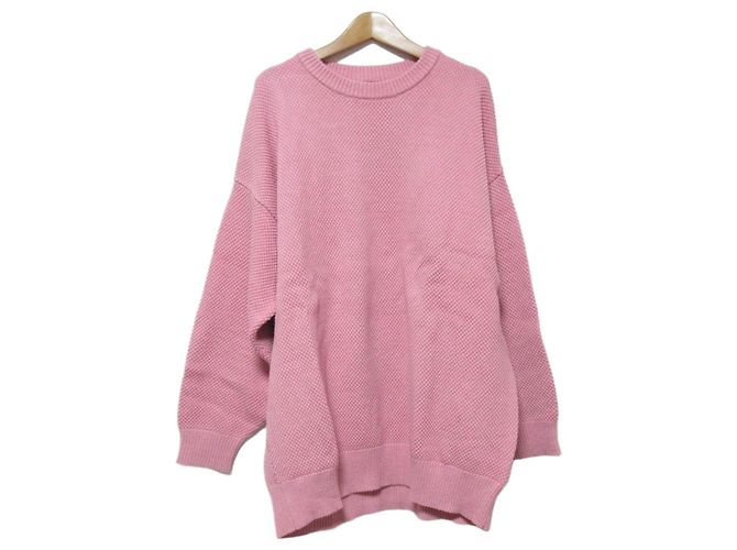 Autre Marque Sea Room Lynn Waffelstrick-Pullover Pink