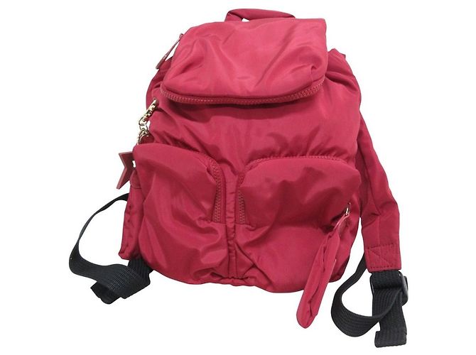 Chloé See by Chloe JOY RIDER Nylon Backpack Red